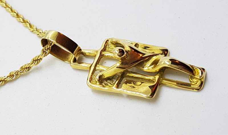 20200422_104339 18ct Yellow Gold Crucifix / Cross Pendant on Long 18ct Chain - Large and Heavy - Unique