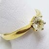 18ct Yellow Gold Solitaire Diamond Claw Set Diamond Ring