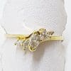 18ct Yellow Gold Marquis Diamond Cluster Ring