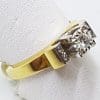 18ct Yellow Gold & Platinum Diamond Engagement Ring