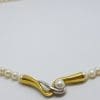 18ct Yellow Gold Pearl Collier Necklace / Chain