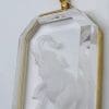 9ct Yellow Gold Clear Quartz Carved Elephant Pendant on Gold Chain - Available in Three Sizes