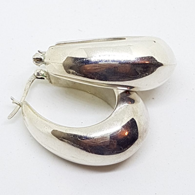 20200428_220959 Sterling Silver Large Chunky Hoop Earrings