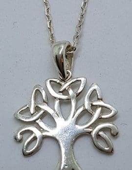 Sterling Silver Tree of Life Celtic Pendant on Sterling Silver Chain