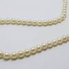Sterling Silver Clasp Mikimoto Pearl Vintage Necklace / Chain