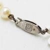 Sterling Silver Clasp Mikimoto Pearl Vintage Necklace / Chain