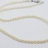 Sterling Silver Clasp Graduated Mikimoto Pearl Vintage Necklace / Chain