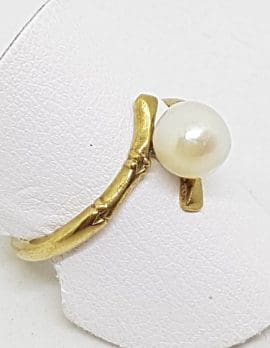 9ct Yellow Gold Mikimoto Pearl Ring