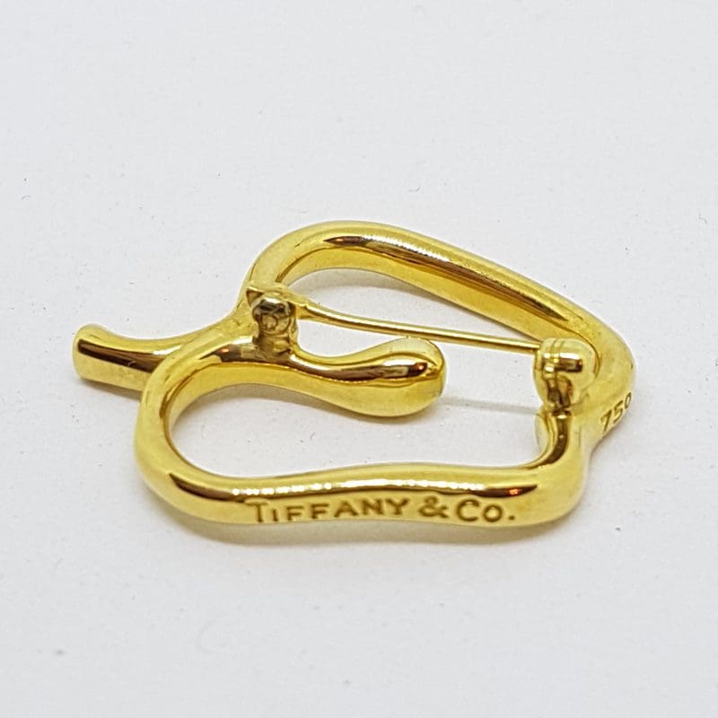 18ct Yellow Gold Vintage Tiffany Elsa Peretti Apple Brooch