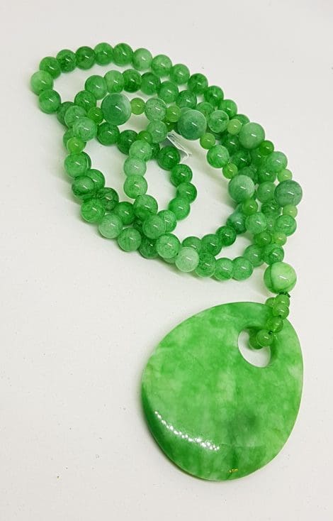Burmese Jade Bead Necklace