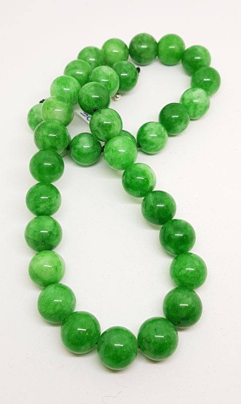 * SOLD * Burmese Jade Round Bead Necklace – Alexa's Treasures