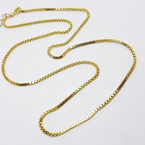 9ct Yellow Gold Long Necklace Chain / Necklace