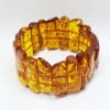 Natural Amber Bead Very Wide Bracelet