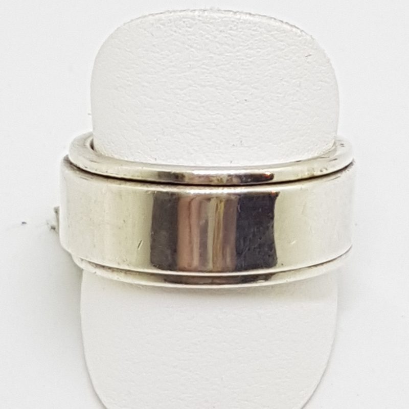 Sterling Silver Heavy Spinner Band Ring