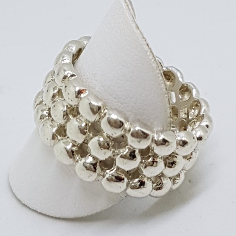 20200508_193020 Sterling Silver Patterned Wide Band Ring