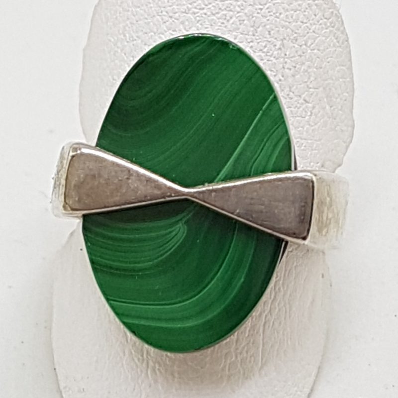 20200508_193713 Sterling Silver Oval Malachite Ring