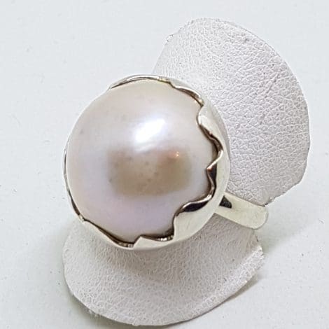 Sterling Silver Mabe Pearl Ring