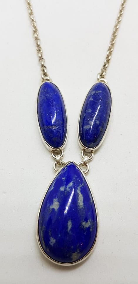 Sterling Silver Lapis Lazuli Necklace /Chain