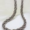 Sterling Silver Very Heavy and Thick Twist Rope Chain