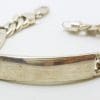 Sterling Silver Heavy ID/Identity Figaro Link Bracelet
