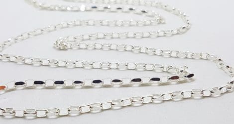 Sterling Silver Diamond Cut Belcher Link Chain - Available in Different Lengths