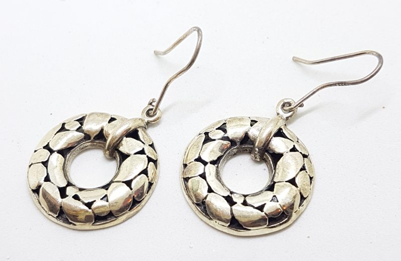 20200520_115331 Sterling Silver Large Round Drop Earrings