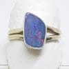 Sterling Silver Opal Expandable Band Ring