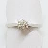 18ct White Gold Round Diamond Solitaire Engagement Ring