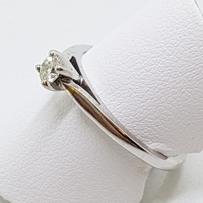 20200525_135824 9ct White Gold Claw Set Diamond Solitaire Engagement Ring