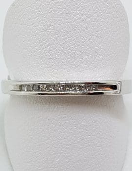 9ct White Gold Channel Set Diamond Eternity/Wedding Ring