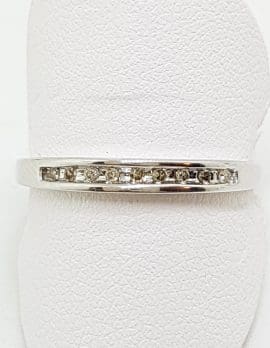 18ct White Gold Diamond Channel Set Eternity/Wedding Ring