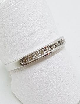 18ct White Gold Diamond Channel Set Eternity/Wedding Ring