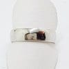 9ct White Gold Wide Wedding Band