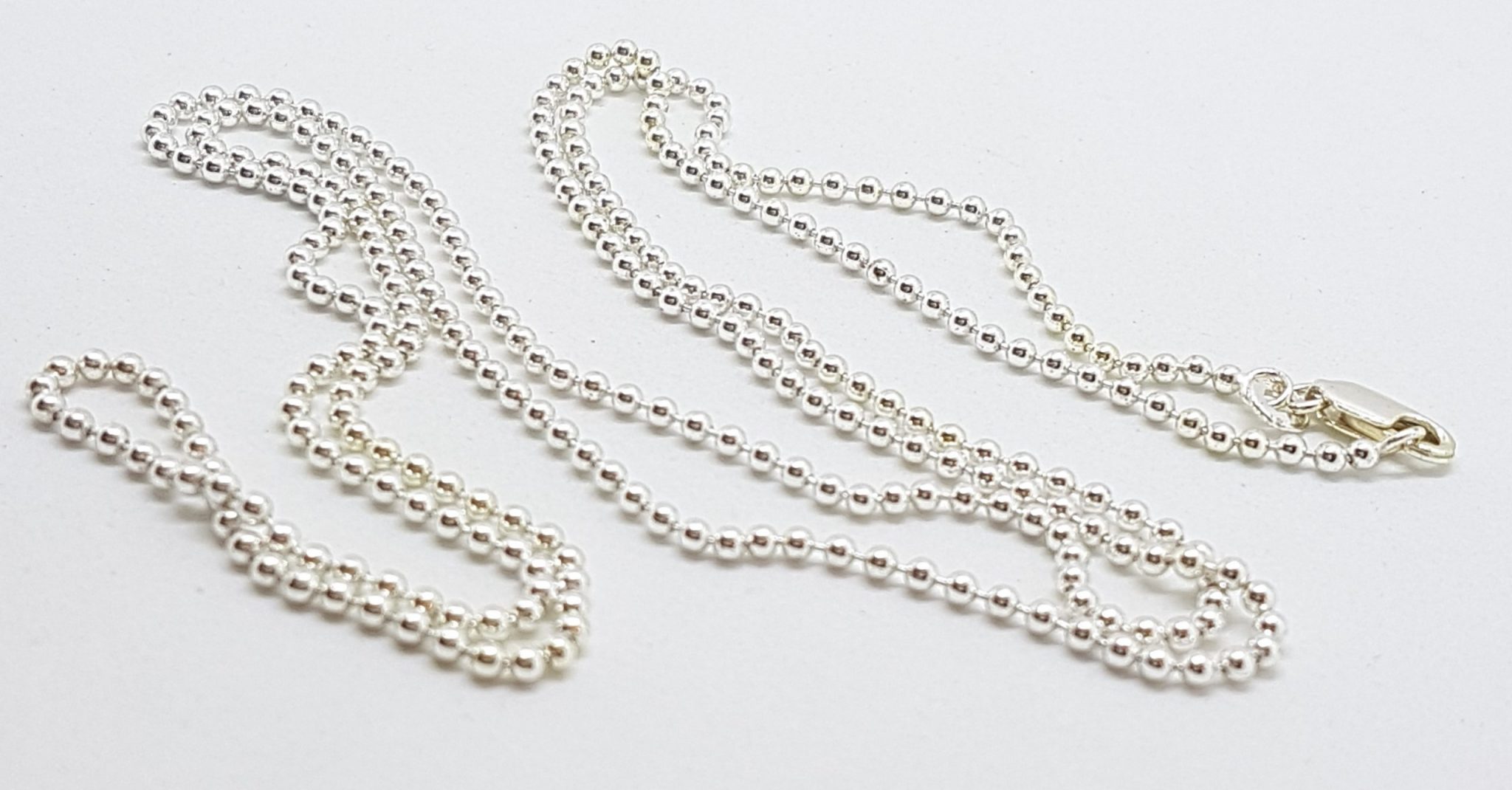 20200518_203441 Sterling Silver Long Ball Link Necklace