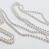 Sterling Silver Long Ball Link Necklace