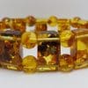 Vintage Natural Amber Wide Bracelet