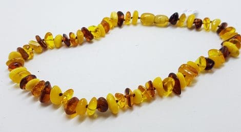 Natural Amber Baby Bead Necklace Multi-Colour