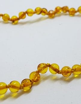 Natural Amber Baby Bead Necklace