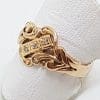 9ct Rose Gold Diamond Ornate Filigree Ring