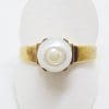 9ct Yellow Gold Pearl Ring