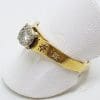 18ct Yellow Gold Diamond High Set Engagement Ring
