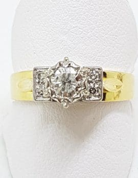 18ct Gold 5 Diamond Engagement Ring