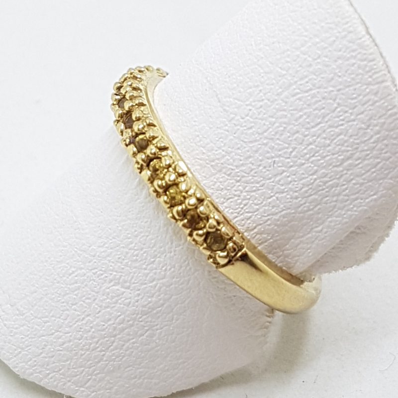 9ct Yellow Gold Diamond Eternity/Wedding Ring