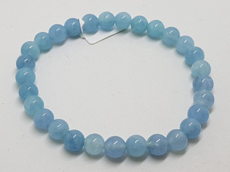 Aquamarine Bead Bracelet