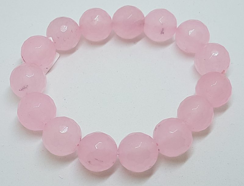 Rose Quartz Elastic Bead Bracelet