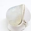 Sterling Silver Large Teardrop Moonstone Ring