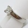 Platinum 1ct Princess Cut Diamond Engagement Ring – Claw Set