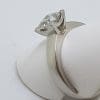 Platinum 1ct Princess Cut Diamond Engagement Ring – Claw Set