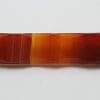 9ct Yellow Gold Large/Long Red Agate Bar Brooch