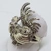 Sterling Silver Marcasite Large Rooster Ring